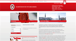 Desktop Screenshot of hamburgische-notarkammer.de